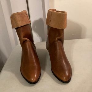 Versatile Sz 7M Eberle Brown Leather Brazilian Boots